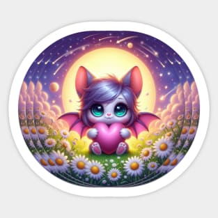 Cute Chibi Bat Girl Sticker